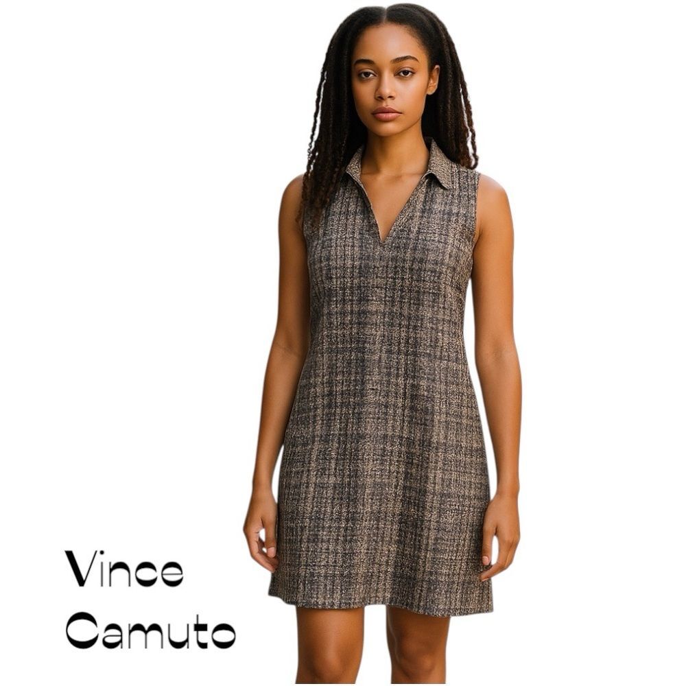 Vince Camuto Cream Navy Academia Office Dress NWOT Size 2